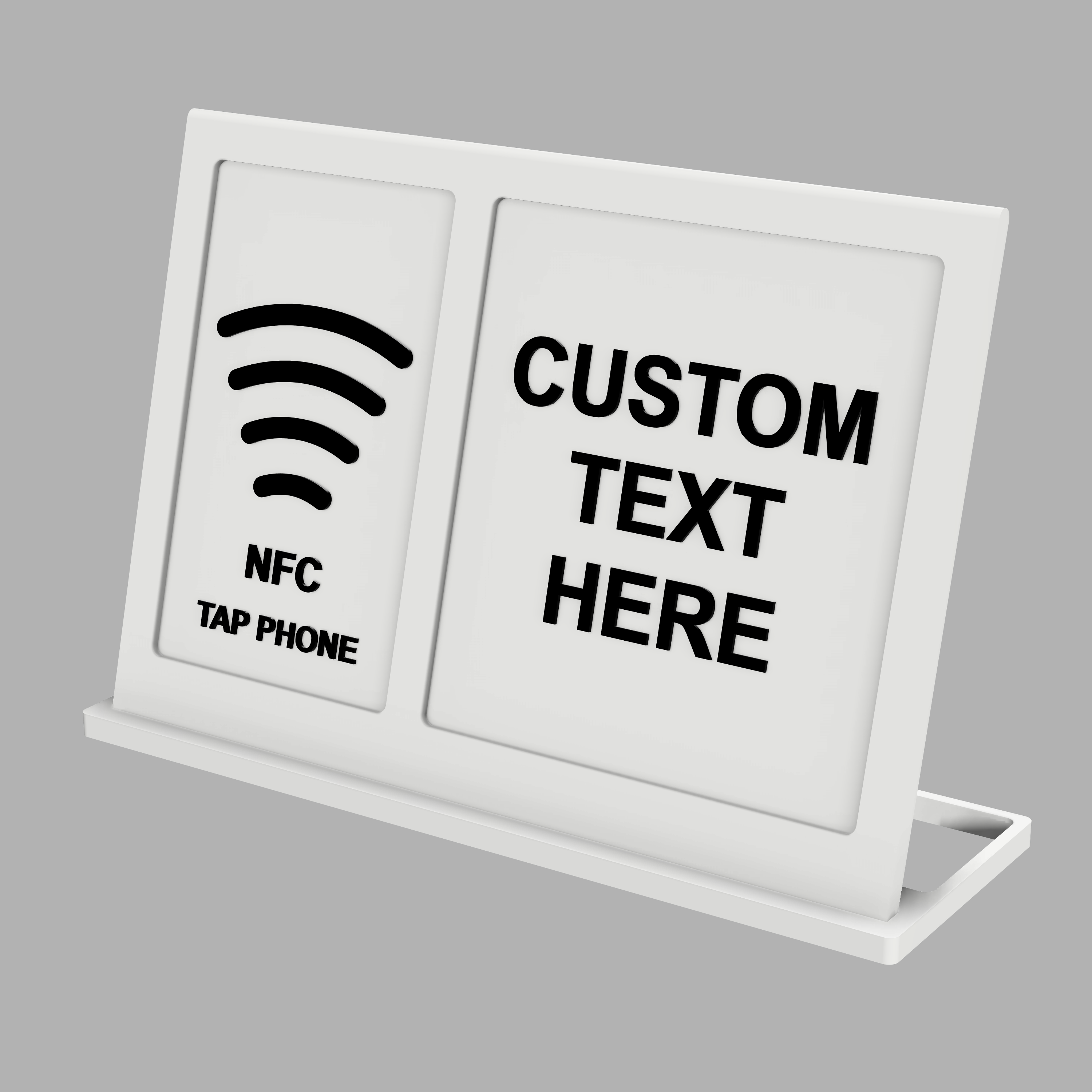 Large Custom NFC Table Sign