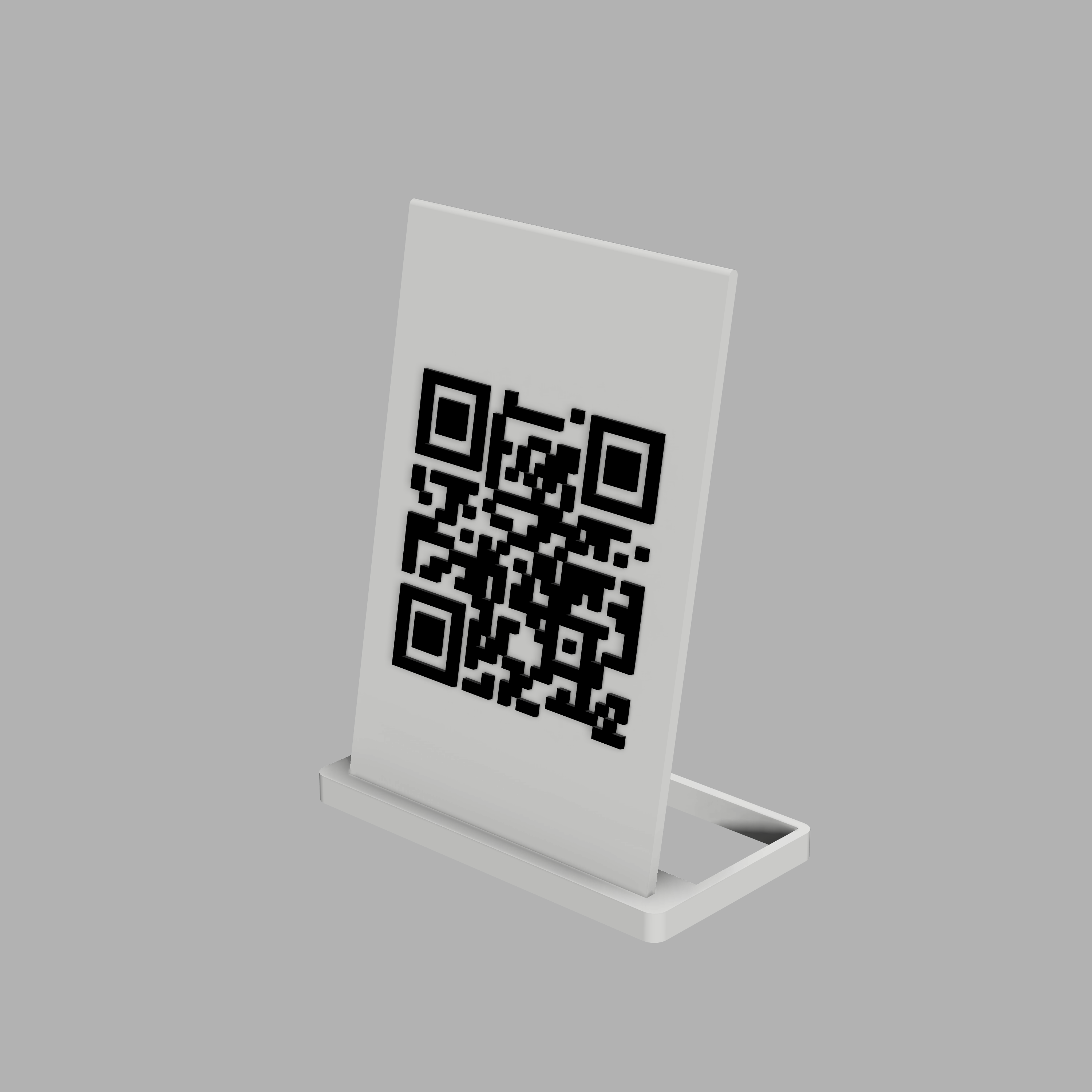 QR Code Table Stand – 3D Printed Display